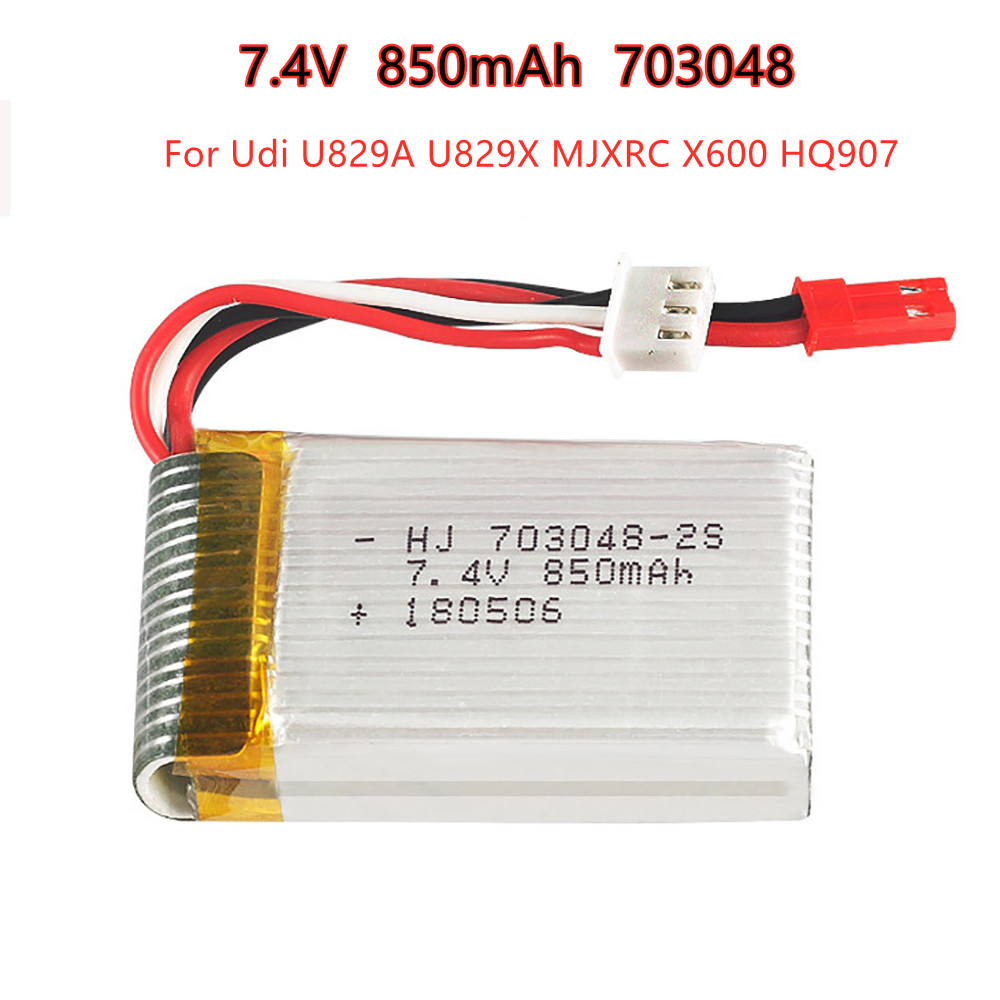 1-5pcs  2s 7.4V 850mAh 703048  - огляд і ціна Rc And Hobby