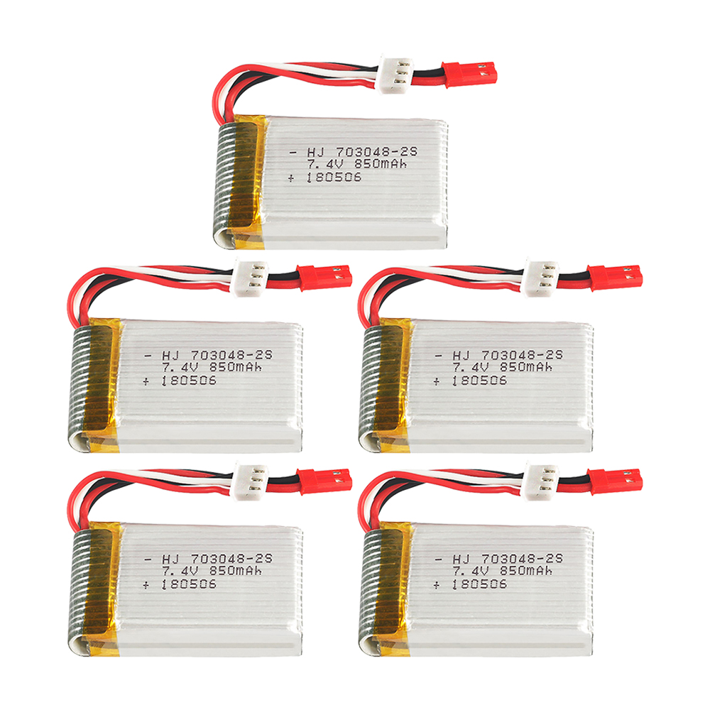 1-5pcs  2s 7.4V 850mAh 703048  - огляд і ціна Rc And Hobby