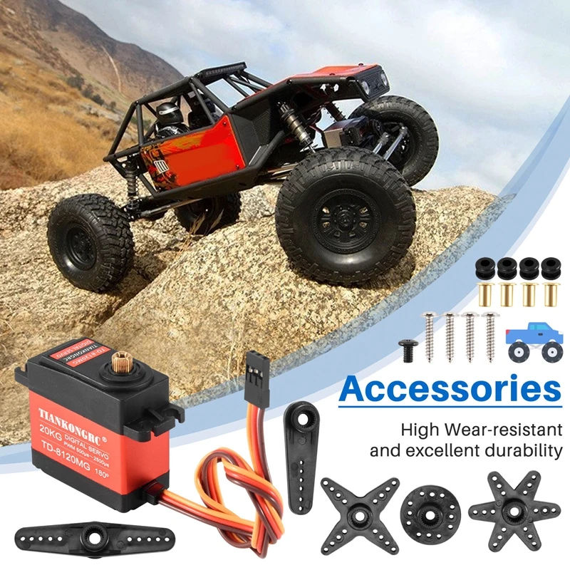TD-8120MG Waterproof Metal Gea - огляд і ціна Rc Hobby Model
