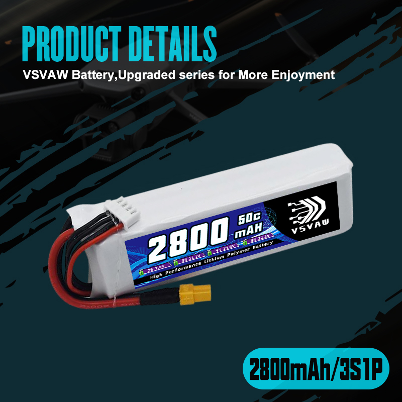 VSVAW 3S 2800mAh Lipo Battery  - огляд і ціна Rc Hobby Model