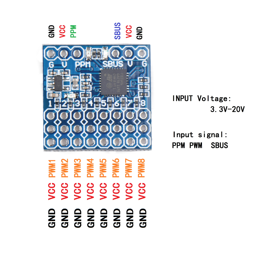 JHEMCU SPP-SBUS 8CH SPP Conver - огляд і ціна Receiver Sbus 8Ch