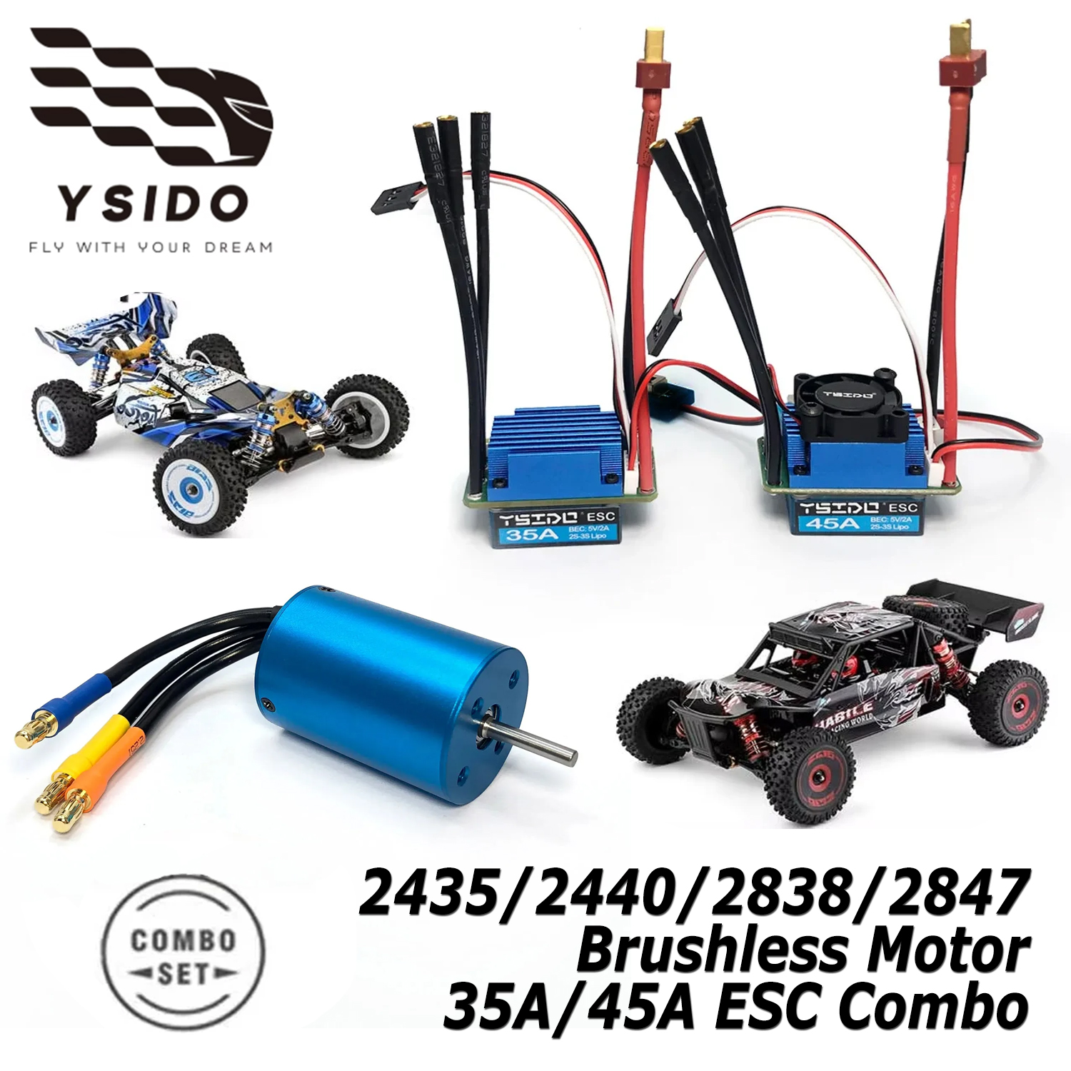 YSIDO Brushless Motor 2435/244 - огляд і ціна Rc Remo Hobby